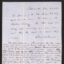 Correspondence re: death of Levi Woodbury